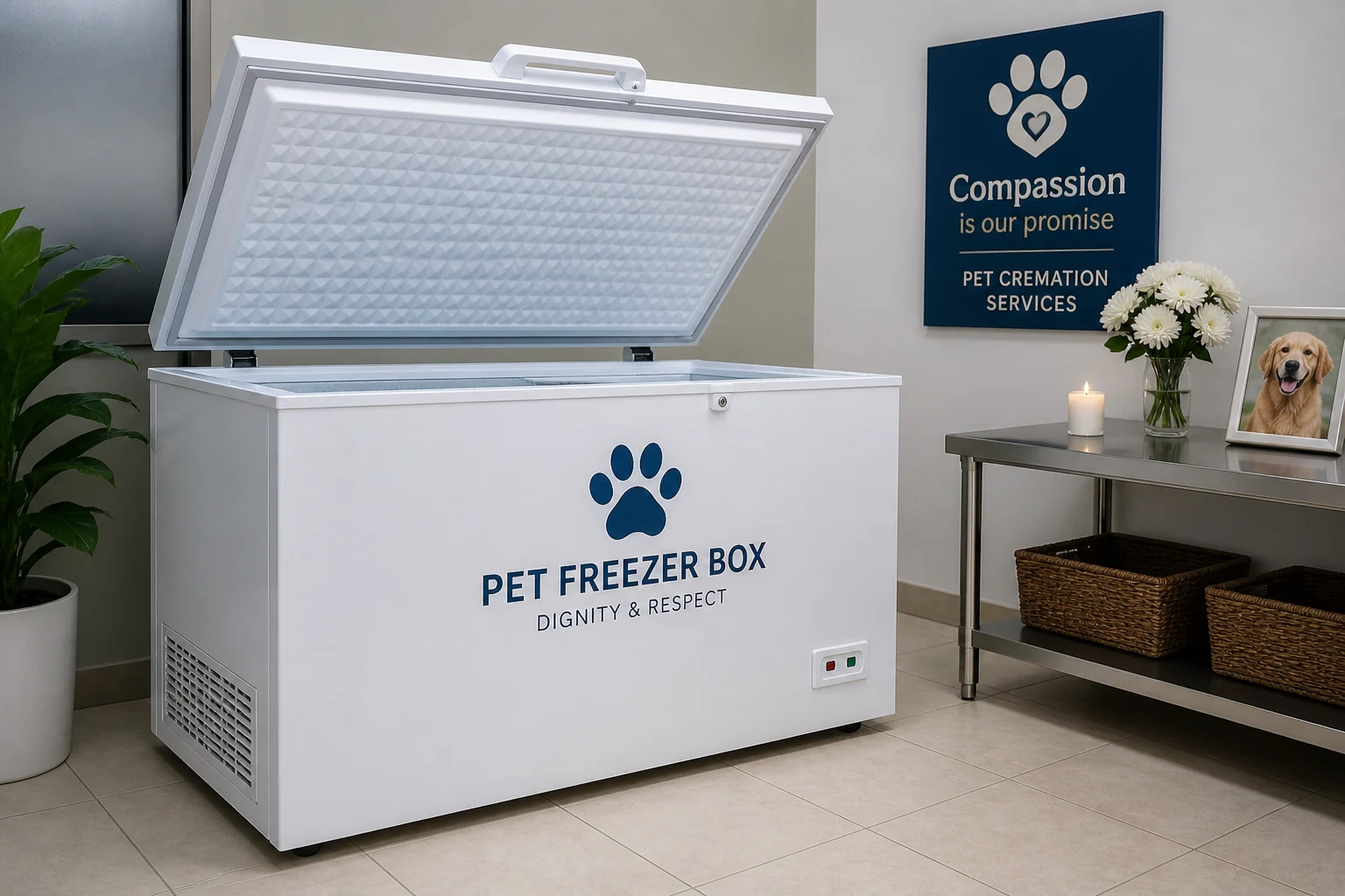 Pet ice box preservation service